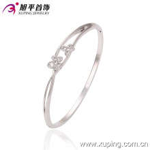 New Xuping Fashion Silver Pretty Flower Bangle